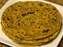 Spinach-Paratha-Vegan